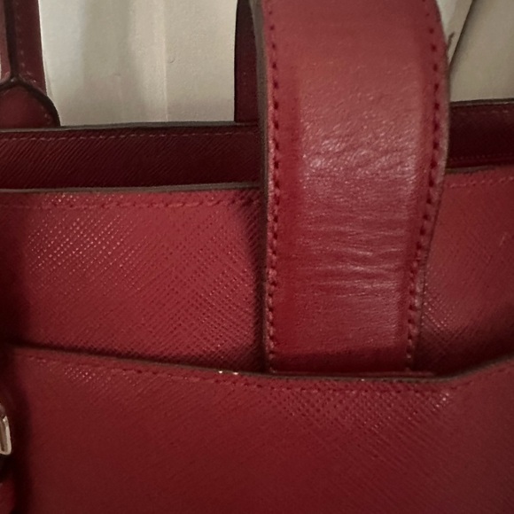 Tumi Villa Turin Leather Tote -Business/Travel/School Satchel/Laptop in Red - Picture 4 of 12